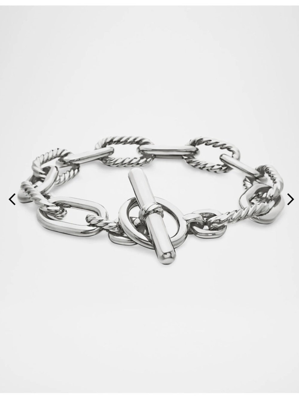 David Yurman Silver Toggle Link Bracelet